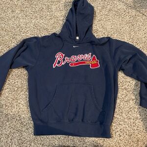 Nike Men's Dark Blue Braves Hoodie